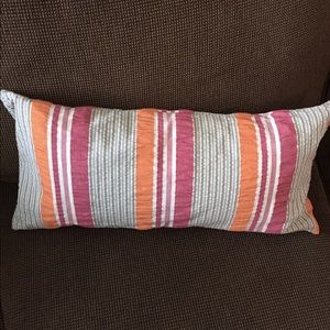 Brielle Striped Accent Pillow, Feather Filled